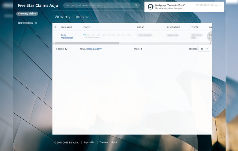 Customization of the client’s portal screenshot 3